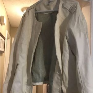Cream Moto Jacket